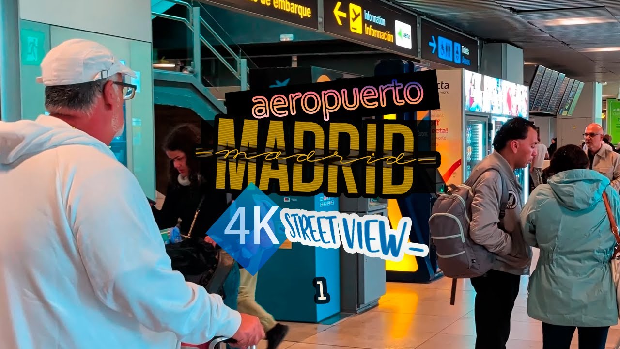 Adolfo Suárez Madrid Barajas | Aeropuerto de Madrid terminal 1 | Street View 4k | 12 Noviembre 2025