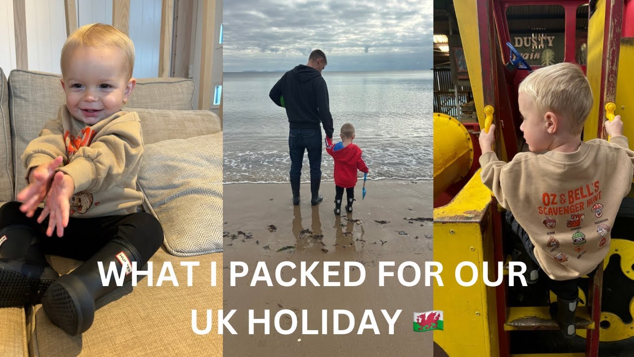 WHAT I PACKED FOR MY BOYS FOR A UK HOLIDAY | ELISHA HODGSON