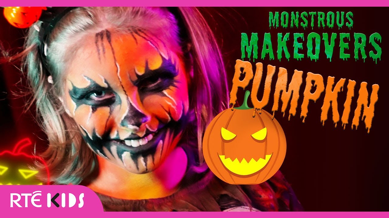 PUMPKIN 🎃 Halloween Makeup Tutorial 👻 | Monstrous Makeovers | @RTÉKIDS