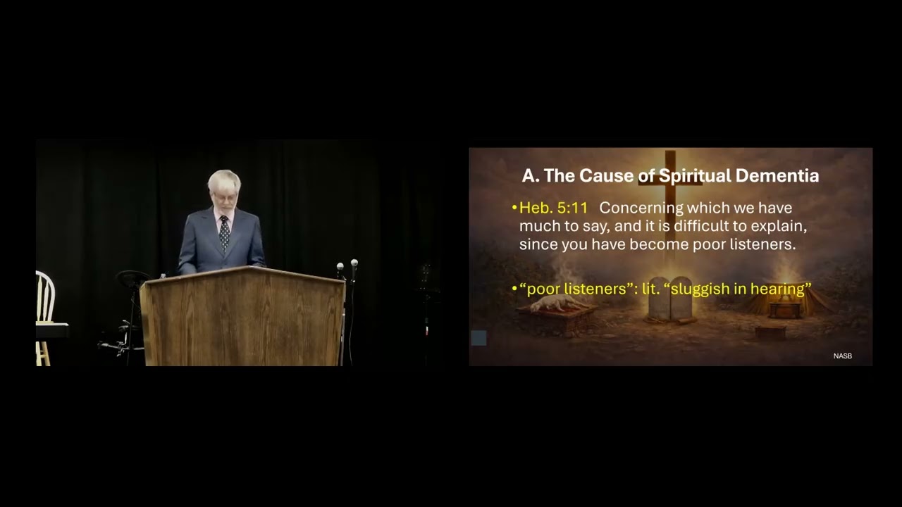 Rebuke and Warning Against Immaturity, Hebrews 5:11-6:3, Kirk Bertsche