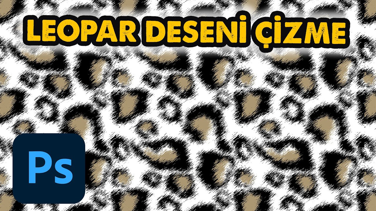 LEOPAR DESENİ ÇİZİMİ | Leopard Print drawing in Photoshop #leopard #leopardprint #pattern