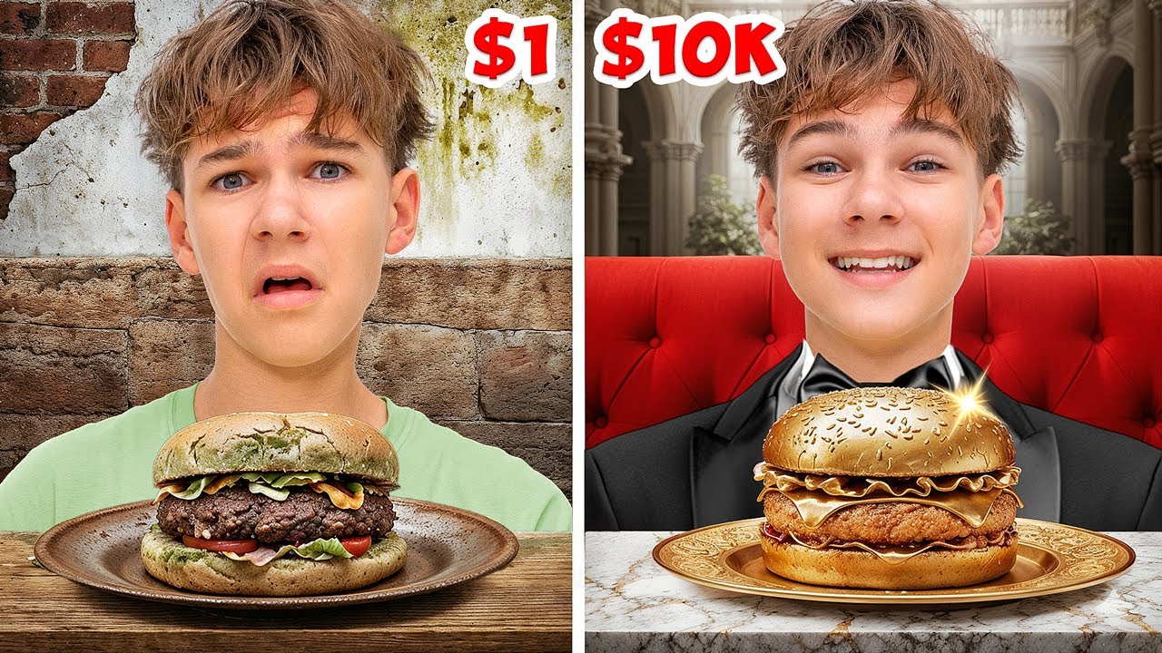 Бургер за $1 vs Бургер за $10.000!