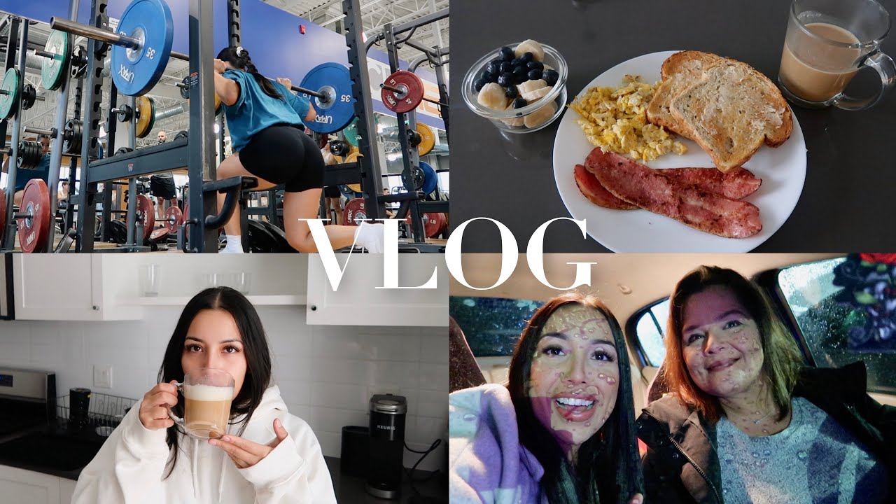 DAY IN MY LIFE VLOG *productive* | Cleaning, What I Eat in a Day, Lower Body Workout, Saturday night