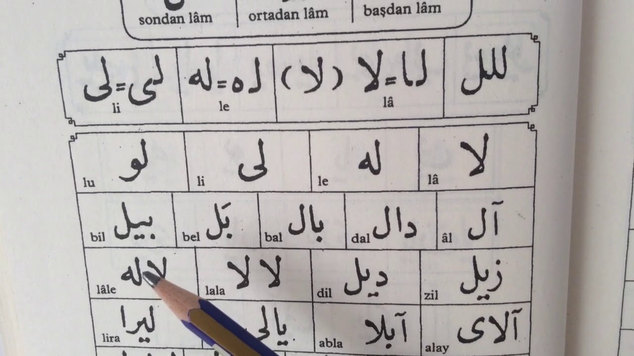 OSMANLICA HARFLER VE HECELER