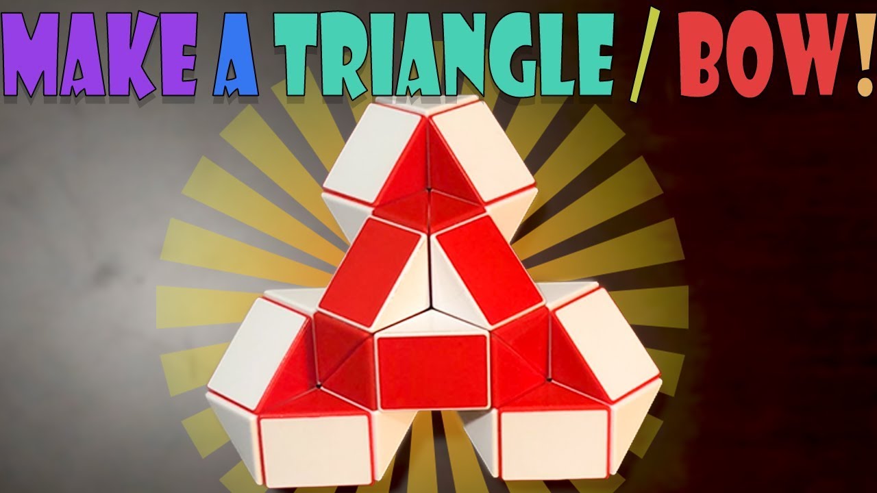 How to Solve Rubik's Snake Cube Puzzle Into a Triangle or Bow (Simple Thourough Tutorial, Beginner)