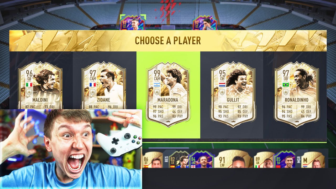I BUILT A ICON FUT DRAFT ON EVERY FIFA 16 - FIFA 22!!