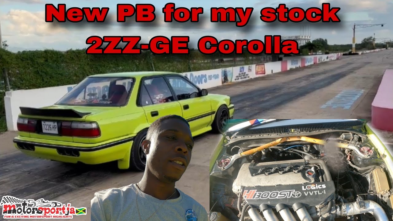 New P.B with my Stock 2ZZ-GE Corolla at Jamwest Race Track | Drag Race