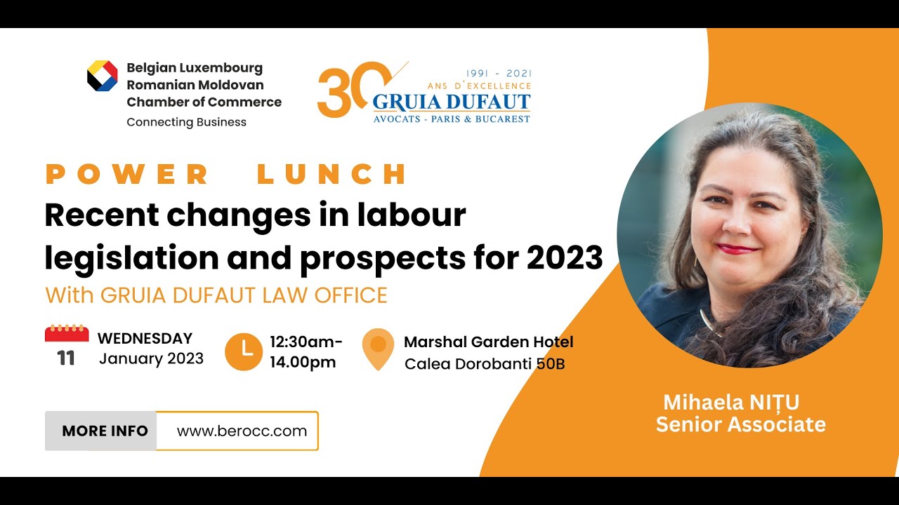 Powerlunch - RECENT CHANGES IN LABOUR LEGISLATION AND PROSPECTS FOR 2023
