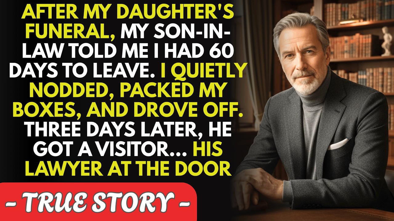 After My Daughter's Funeral, My Son-in-Law Gave Me 60 Days to Move Out — So I Left That Night...