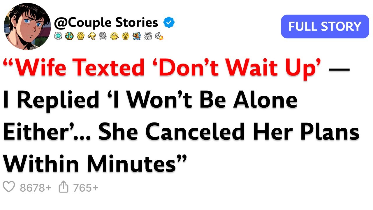 “Wife Texted ‘Don’t Wait Up’—I Replied ‘I Won’t Be Alone Either’… She Canceled Her...