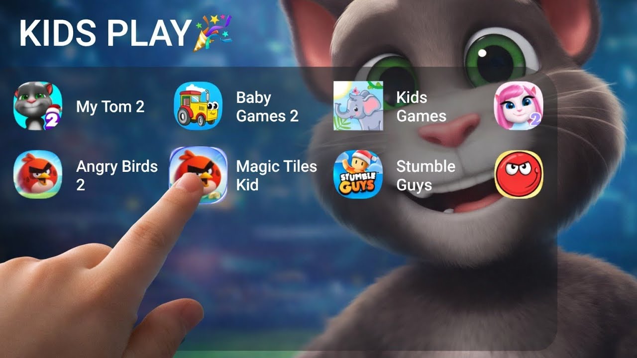 Kids Fun Gameplay – My Talking Tom 2, Angela 2 & Baby Games