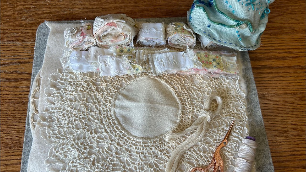 Fabric Vessels (using Doilies & Snippet Rolls)