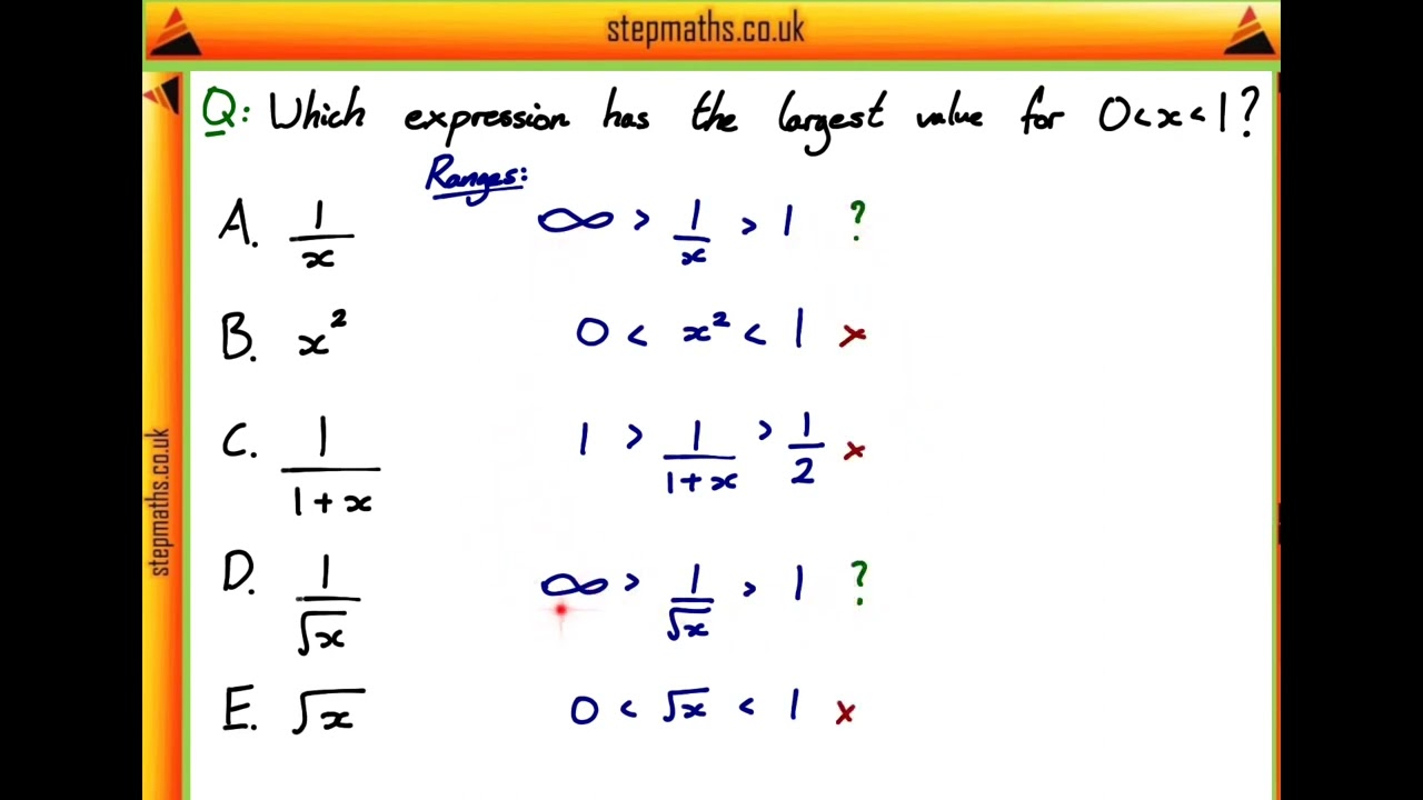 IMAT 2011 - Q77 - Maths - Ranges.mov - Worked Solution