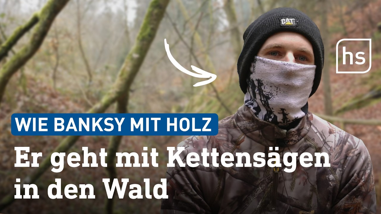 Banksy des Odenwalds? Die mysteriöse Kettensägen-Kunst im Wald | hessenschau