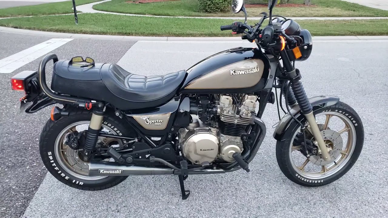 Kawasaki Spectre 1100 D2 1983 года выпуска, в невосстановленном состоянии, со стандартной выхлопн...