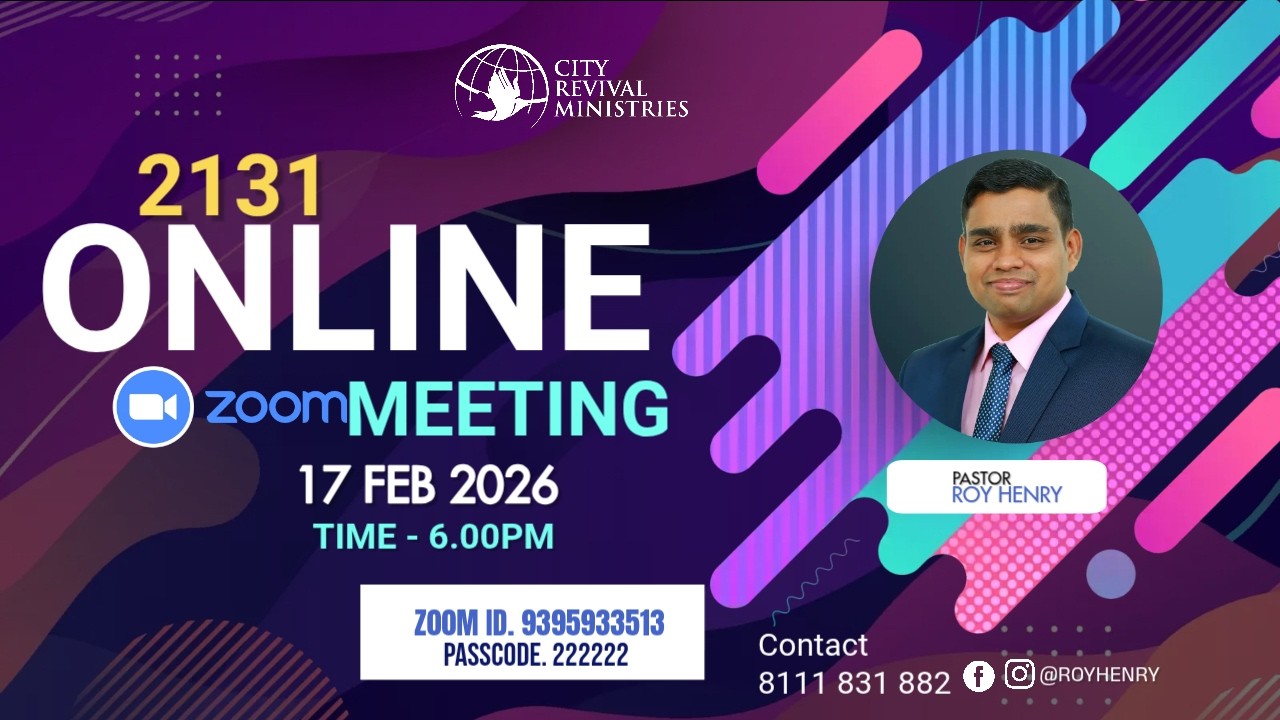 ZOOM LIVE | PR.SEBASTIAN IDUKKI | WORSHIP BY: BR.VIMAL RAJ