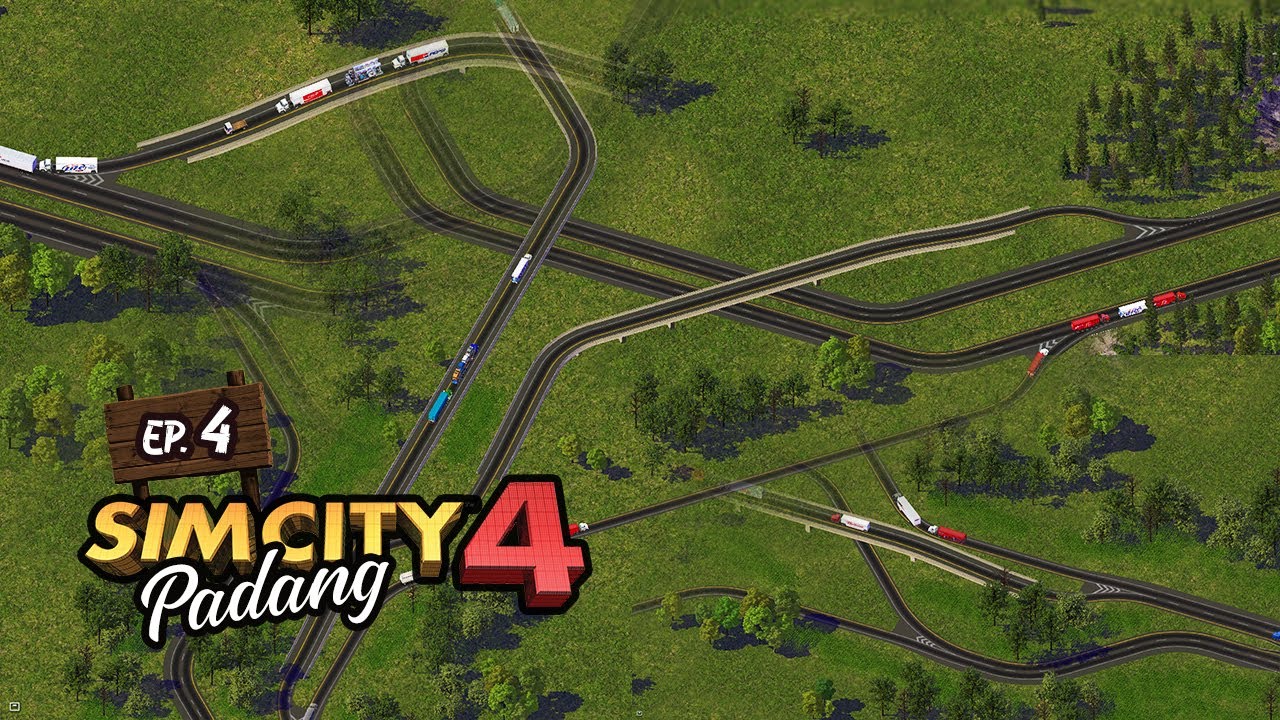 Let's Play SimCity 4 - Padang #4 - Making Basic Interchange with Network Addon Mod (NAM) RealHighway