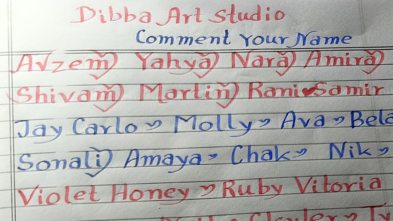 Names in good handwriting hurrrrrey🥳🥳 let's go❤️🧨
