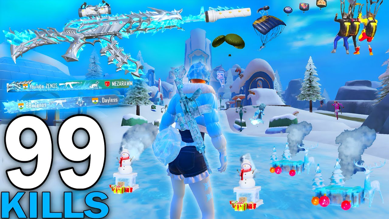 FULL GLACIER🥶!REALLY All CONQUEROR PLAYERS LANDED in HERE🥵 pubg mobile