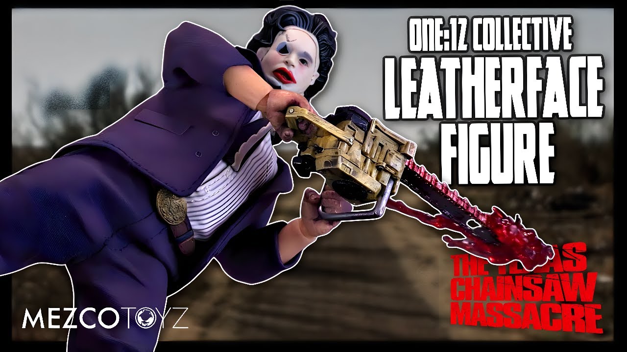 Mezco One:12 Collective Техасская резня бензопилой Фигурка с кожаным лицом