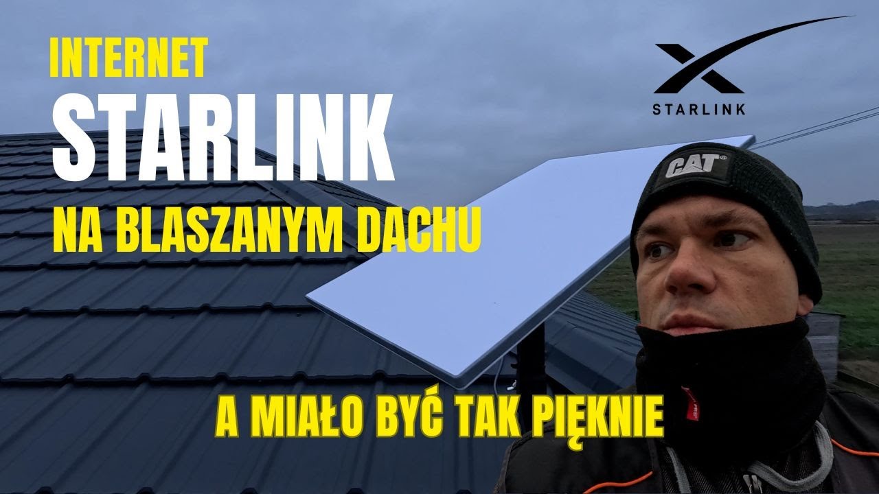 Montaż Starlink na trudnym dachu dokładna robota, stabilny efekt!