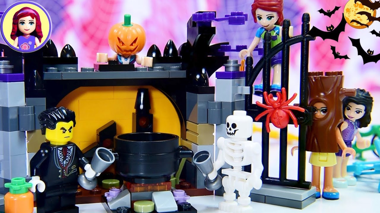Lego Halloween Haunt Set Build - Make Pumpkin Head Potion Silly Story