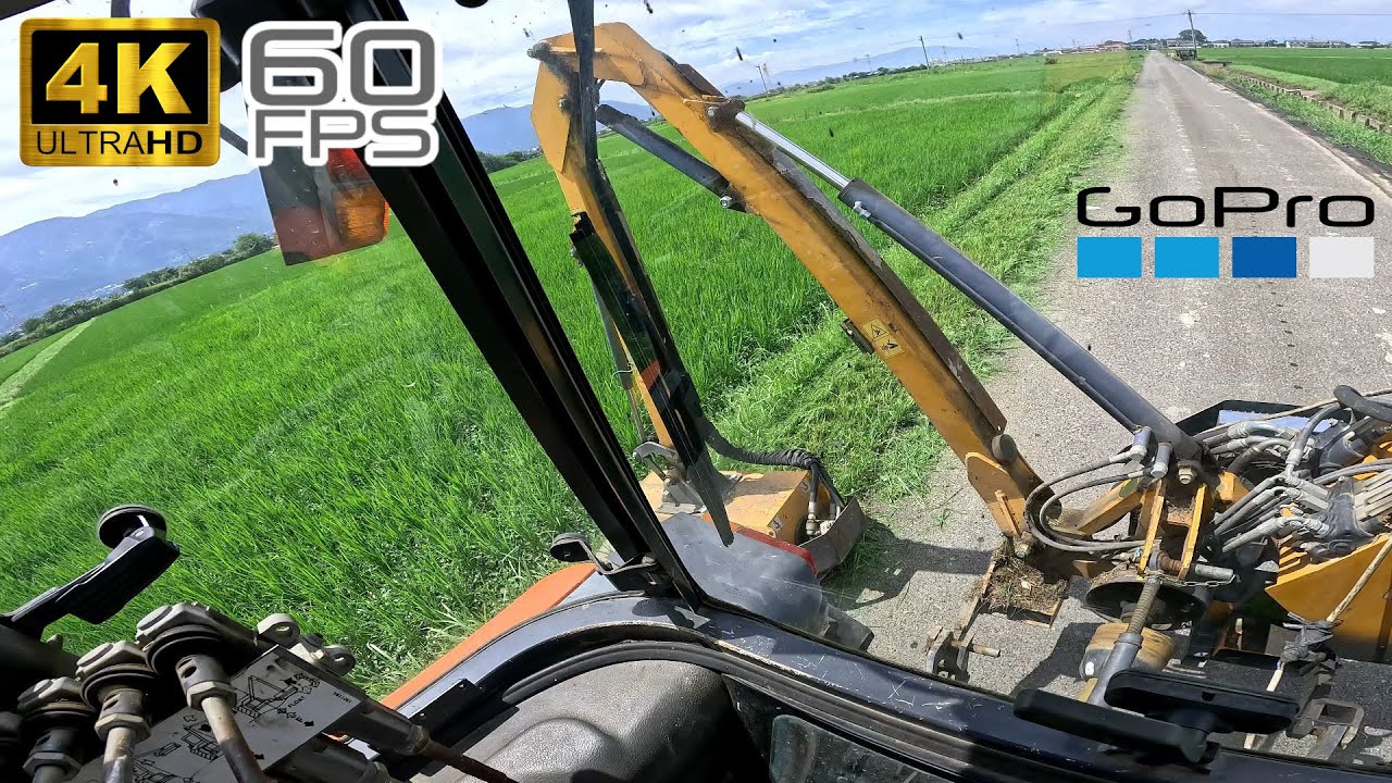 【作業者視点】FERRI ブームモア TD42 【田んぼ トラクター草刈り】