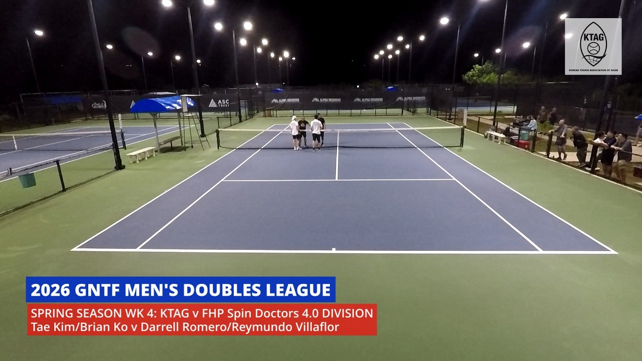 2026 GNTF Men's Doubles League, Spring Season Week 4: KTAG v FHP Spin Doctors 4.0 Division