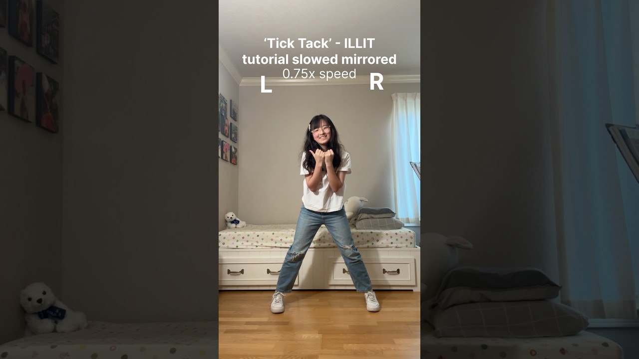 [TUTORIAL] &lsquo;Tick Tack&rsquo; - ILLIT dance tutorial slowed mirrored #ticktack #illit #kpop #tutorial #slow