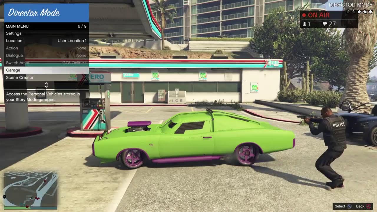 Police chase in GTA 5 with cheats #LIVESTREAM!!! #3