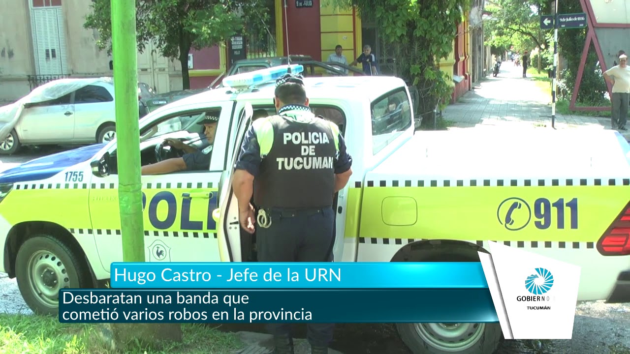Desbaratan una banda que cometió varios robos en la provincia - Gobierno de Tucumán