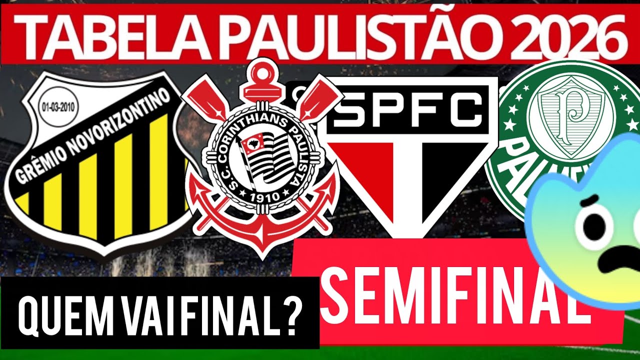 TABELA DE CLASSIFICAÇÃO DO PAULISTÃO 2026 | TABELA DO CAMPEONATO PAULISTA SEMIFINAL PAULISTA ⚽🫡🏆