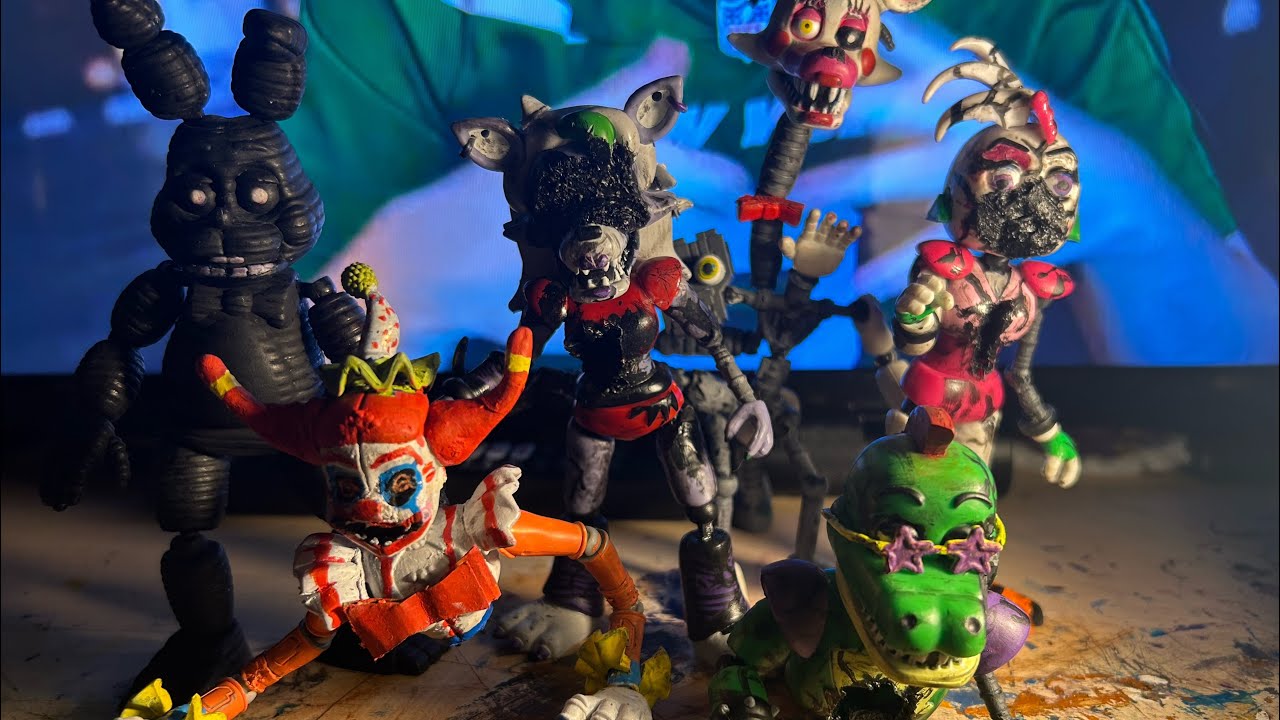 Демонстрирую свои кастомные фигурки Funko по Five Nights at Freddy’s! (Подробнее в видео!)
