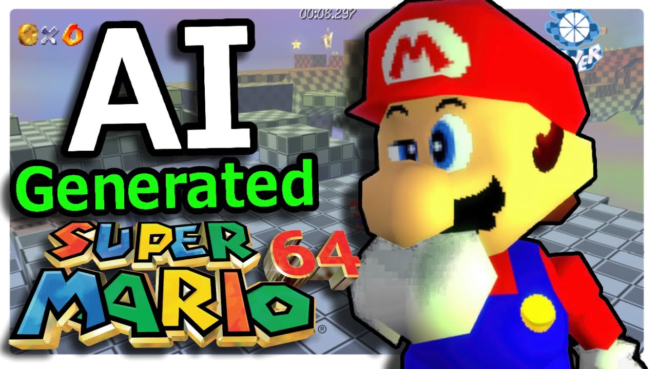 Super Mario 64 but the levels are Ai generated...