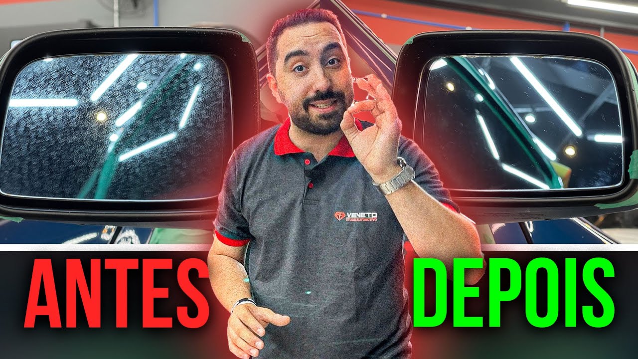 COMO REMOVER MARCAS D’ÁGUA DO RETROVISOR | Até Quebrei o Espelho pra te Ensinar
