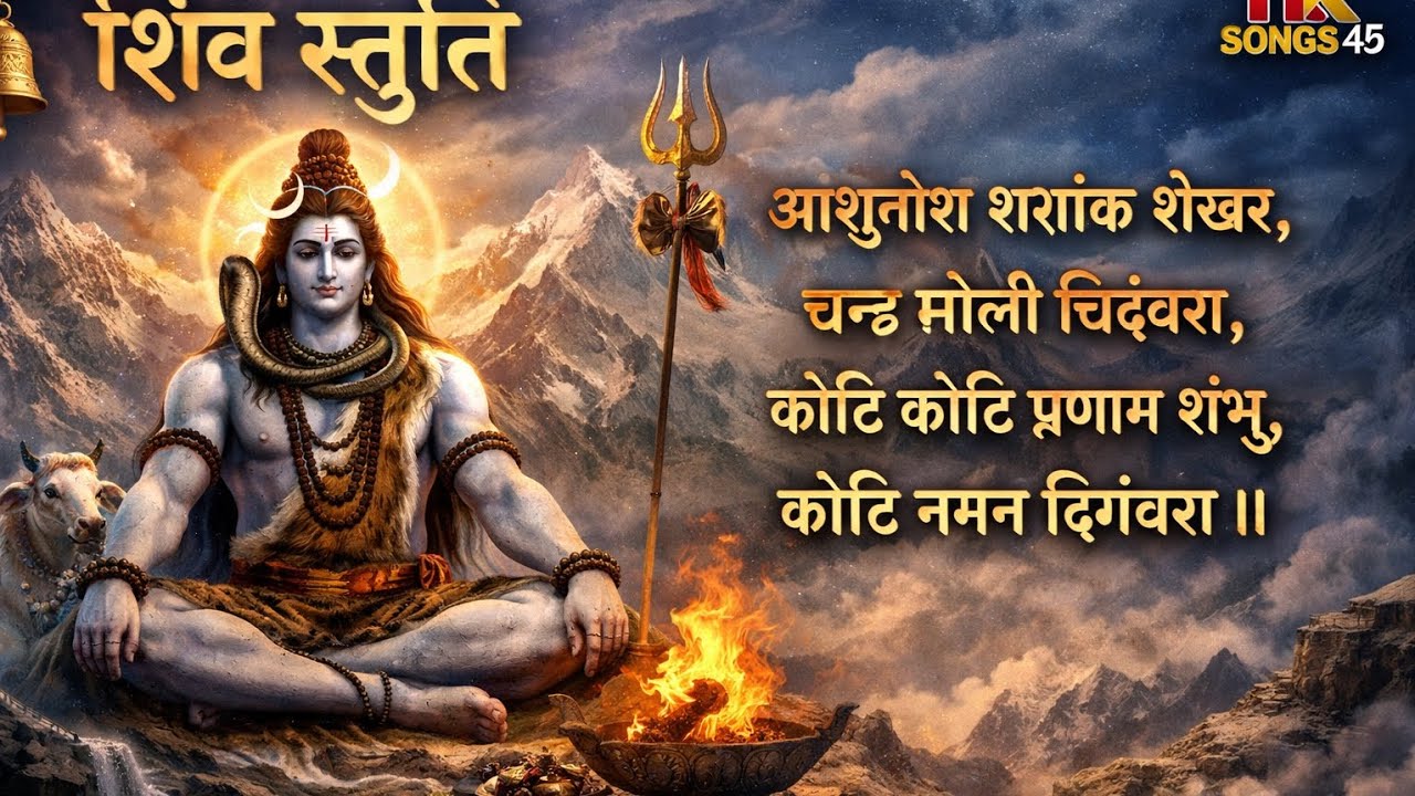 🙏शिव स्तुती 2026 🔱 आशुतोष शशांक शेखर | कोटि कोटि प्रणाम शम्भू | Powerful Shiv Stuti | Feel Hk song45
