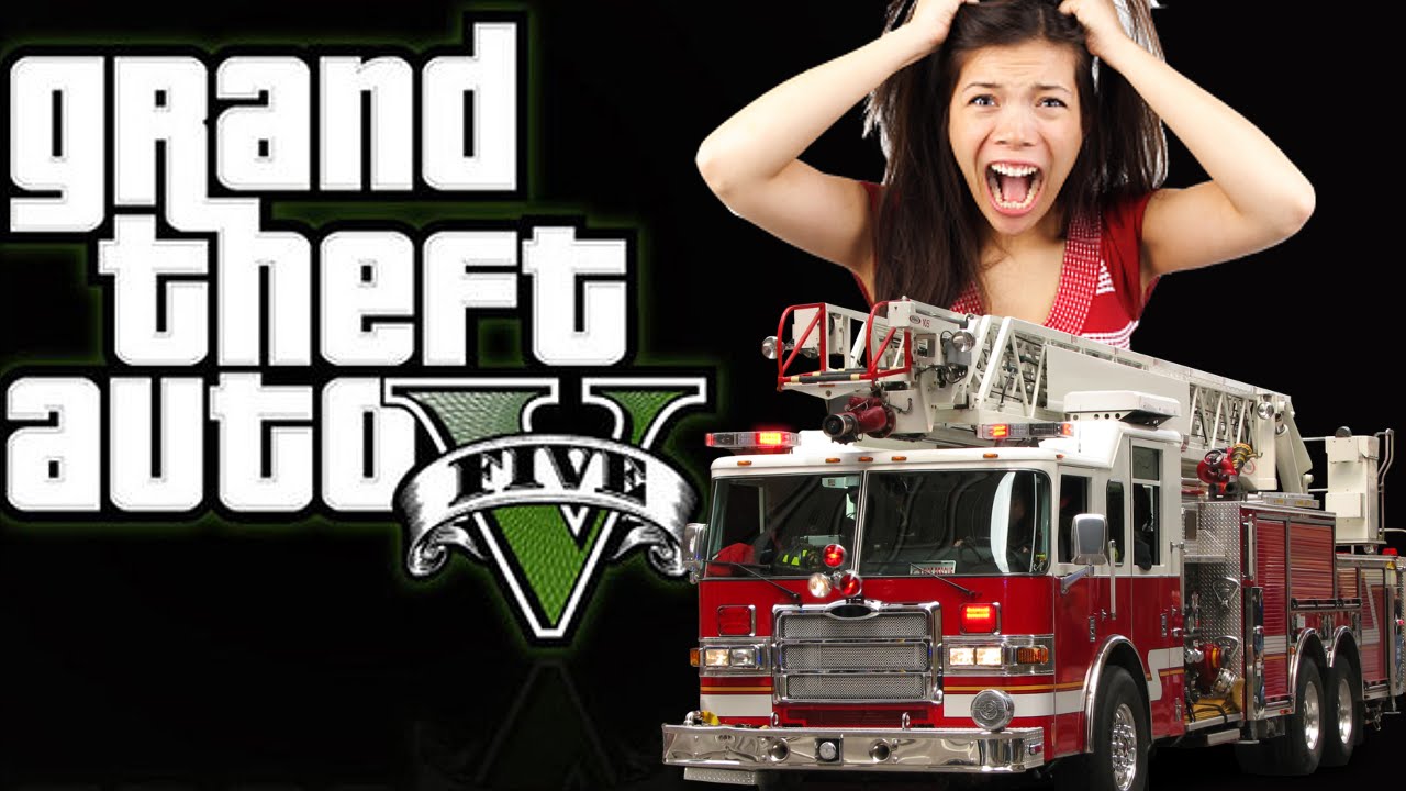 Преследование в GTA 5 | У меня есть пожарная машина!