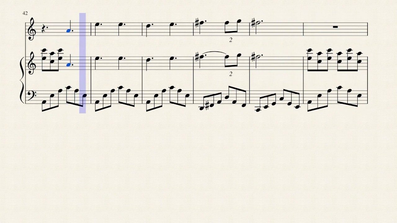 Alice's Theme: Vocal Trio and Piano Solo