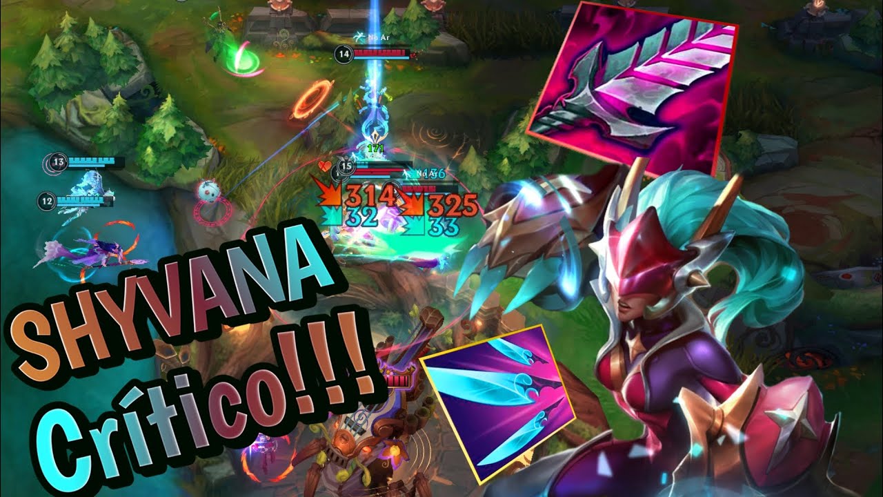 ESSA É A MELHOR BUILD DA SHYVANA? DANO ABSURDO! LoL Wildrift 