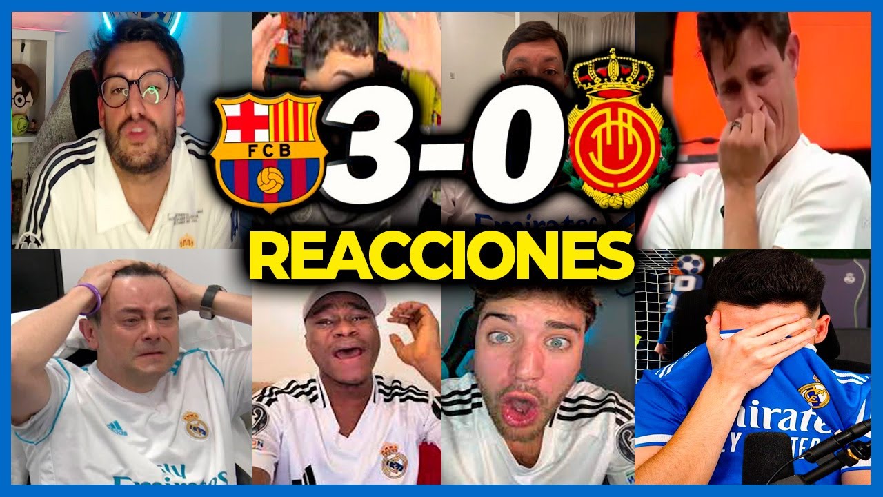 LAS MEJORES REACCIONES y LLOROS MADRIDISTAS a la VICTORIA del BARCELONA al MALLORCA 🏆