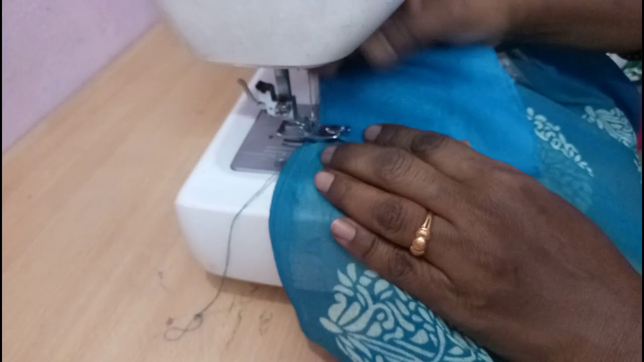 Saree me Fall Kaise Lagaye | How to Stitch Saree Fall at home