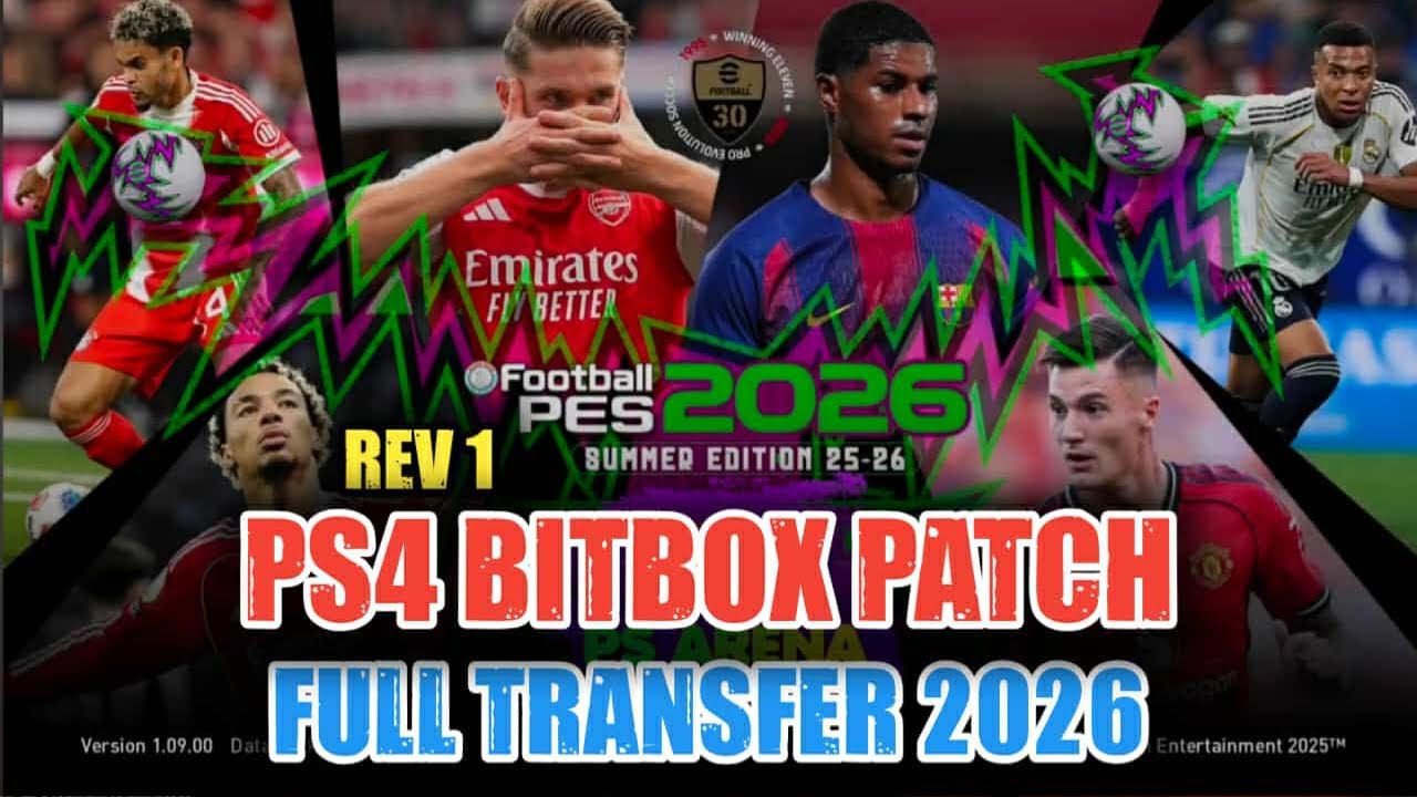 Rev 1 eFOOTBALL PES BITBOX Patch PS4 Full Transfer 2026 