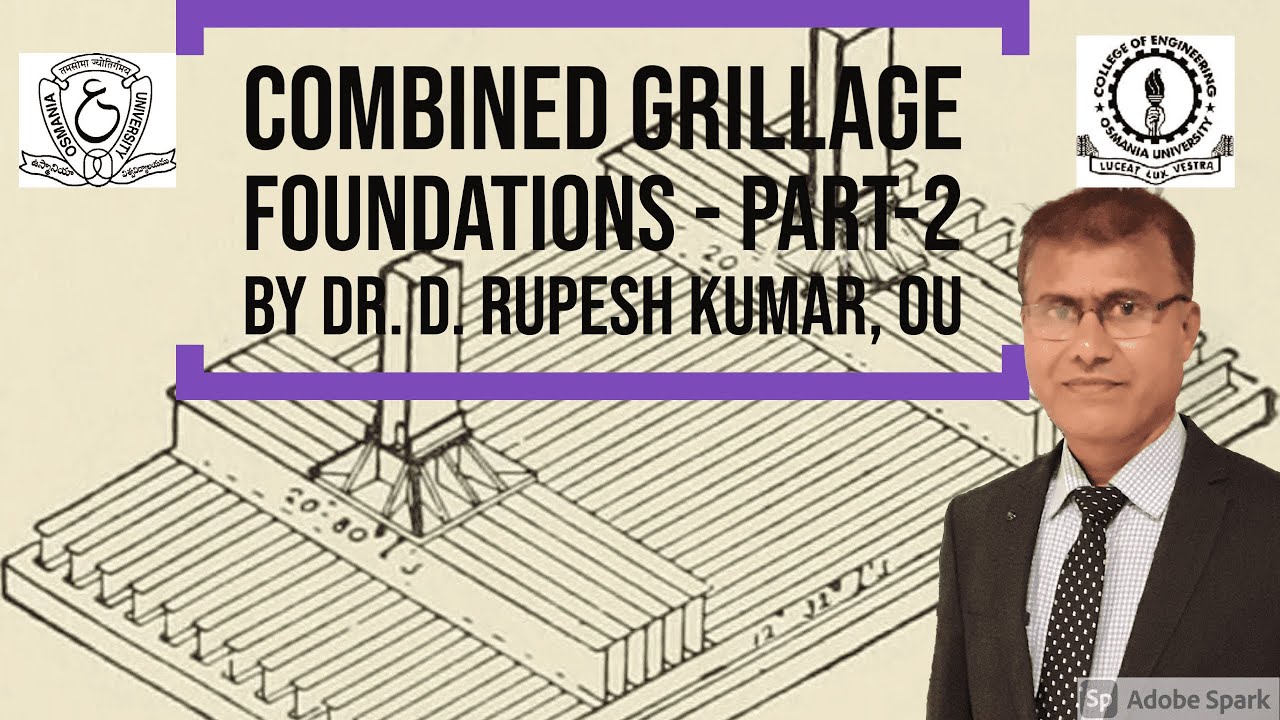 ASD-3| Advanced Steel Design| Combined Grillage Foundation| Concepts| Design Problem| IS:800 Code|OU