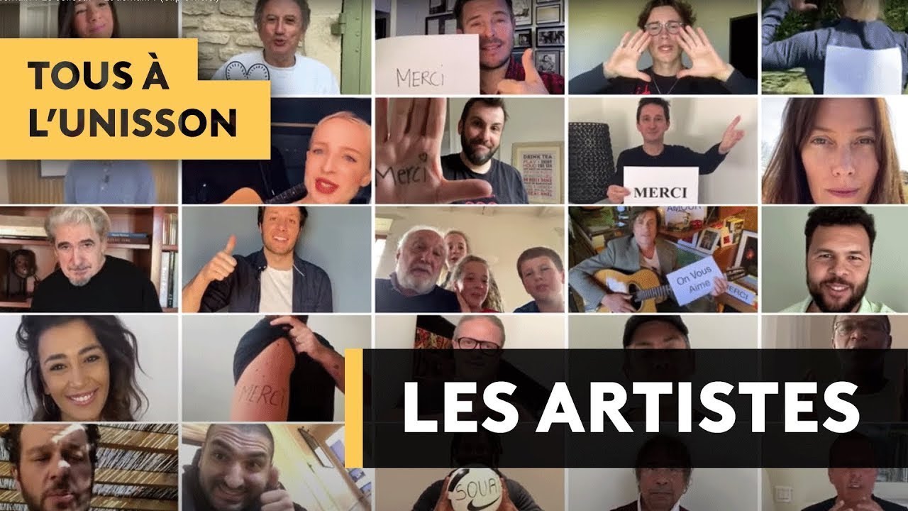 ❤️ Et demain ? 350 artistes chantent à l'unisson pour aider les hôpitaux..