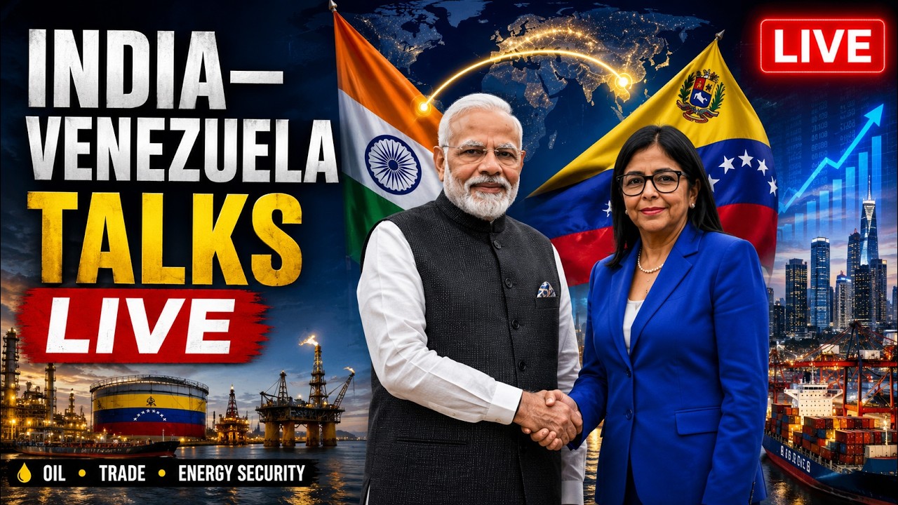 PM Modi Meets Venezuela Acting President Delcy Rodr&iacute;guez LIVE | Oil, Trade & Energy Talks In Focus