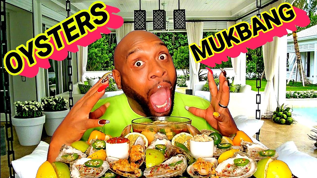 OYSTERS ON THE HALF SHELL & GREEN LIP MUSSELS SEAFOOD MUKBANG 해물먹방 ... DAY 2 OF 7 DAYS OF SEAFOOD.