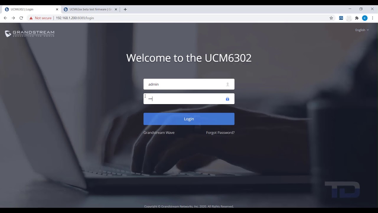 Grandstream UCM63xx - #3 Update Firmware