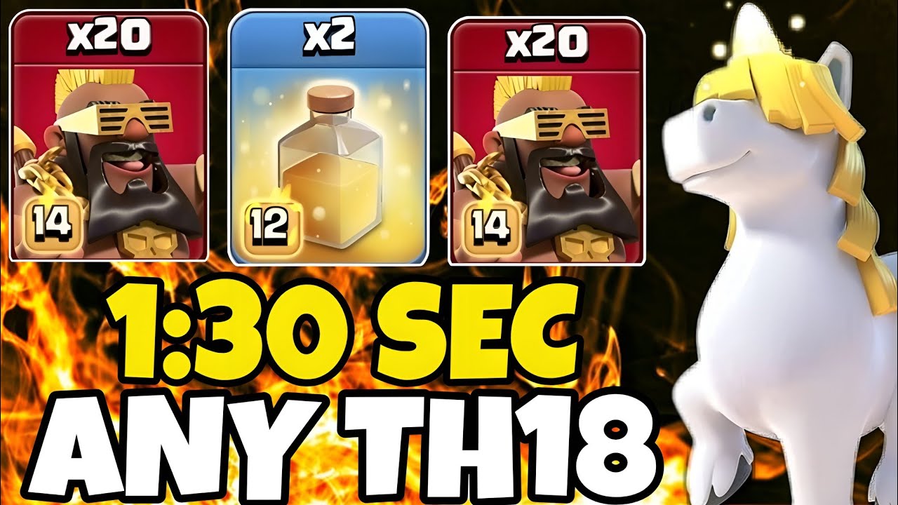 TH18 Super Hogs SMASH With Healing Spell Legends League ! 💥 Best Attack Strategy | Clash of Clans