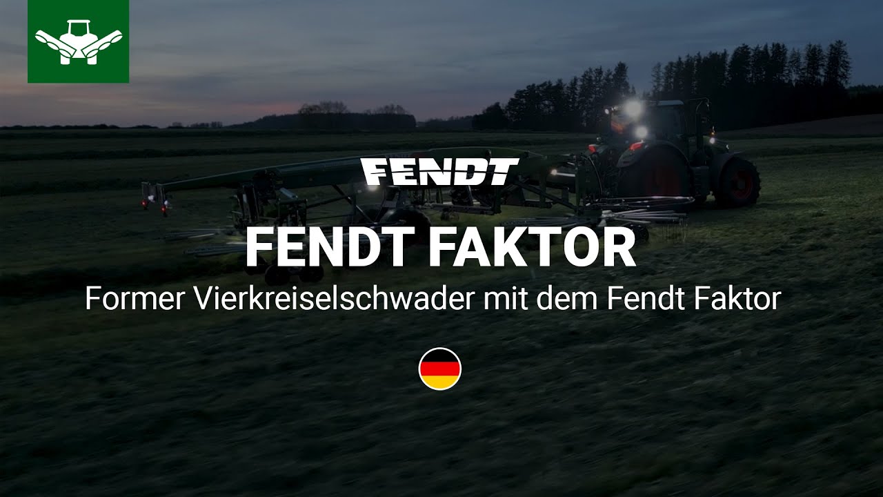 Grossfl&auml;chen-Vierkreiselschwader mit dem Fendt Faktor