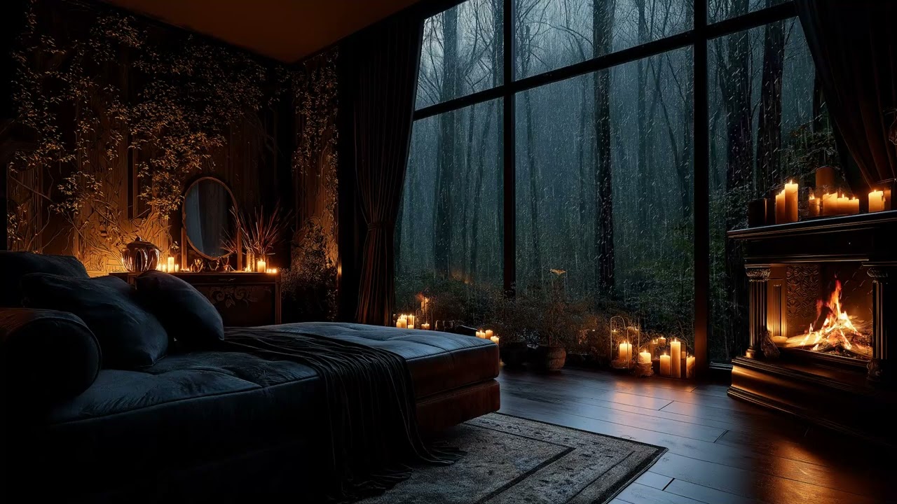 Relaxing Sleep Music & Gentle Rain in the Forest (3H) 🌲 Peaceful Sounds for Better Sleep